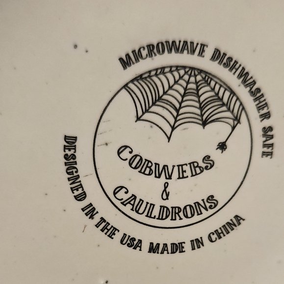 Cobwebs & Cauldrons Halloween Skeletons on Motorcycle 18 oz. Mug - Picture 5 of 7